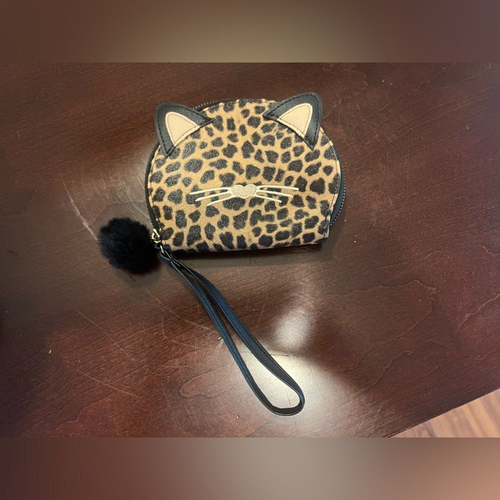 Leopard Cat Ear Wristlet
